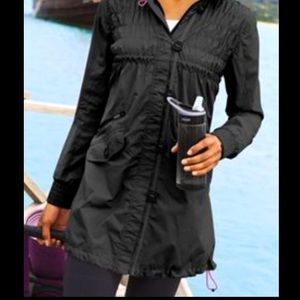 Athleta Shock Cord Anorak Hooded Jacket